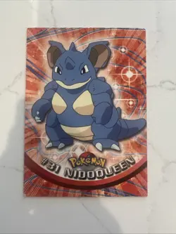 NIDOQUEEN TV Animation Edition POKEMON Holo Foil TOPPS 1999 Trading Card #31 - Image 1