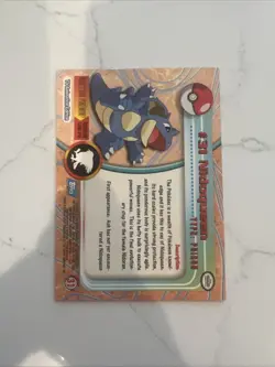 NIDOQUEEN TV Animation Edition POKEMON Holo Foil TOPPS 1999 Trading Card #31 - Image 2