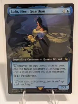 Lulu, Stern Guardian (Extended Art FOIL) Final Fantasy MTG (NM) - Image 1