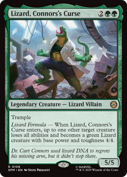 Lizard, Connors's Curse #106 | Near Mint | Marvel's Spider-Man Magic MTG - Image 1