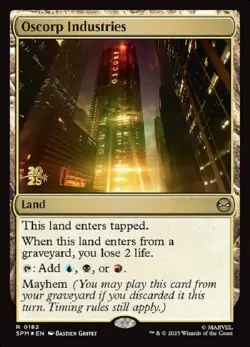 1x Oscorp Industries - Foil - Prerelease Promo MTG Prerelease/Game Day/Launch Pr - Image 1