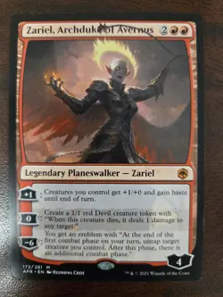 Zariel, Archduke of Avernus NM Adventures in the Forgotten Realms MTG FREE SHIP - Image 1
