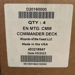 Magic Commander Masters Commander Decks (Set of 4) - Image 1