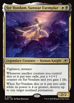 1x Syr Vondam, Sunstar Exemplar NM Eng MTG - Edge of Eternities - Image 1