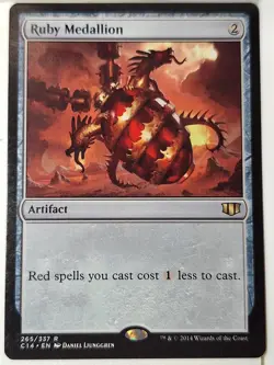 Ruby Medallion - Commander: 2014 - Magic the Gathering MTG Nice! - Image 1