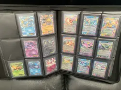 Pokemon TCG Collection Binder: 155 NM Cards Eeveelutions, Neo Genesis, And More - Image 1
