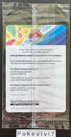 Carte Pokemon PIKACHU 190 PROMO WORLD CHAMPIONSHIPS 2024 SVP FR NEUF - Image 2