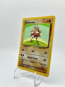 1999 Pokemon Game Base Set Hitmonchan Holo 7/102 - Image 3