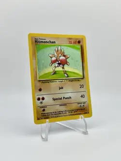 1999 Pokemon Game Base Set Hitmonchan Holo 7/102 - Image 4