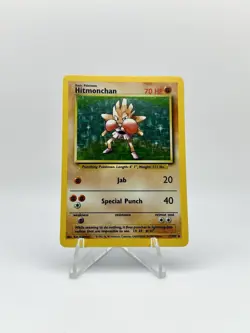 1999 Pokemon Game Base Set Hitmonchan Holo 7/102 - Image 5