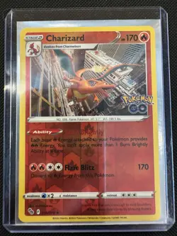 Charizard 010/078 Pokemon Go Reverse Holo Rare - Image 1
