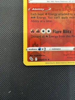 Charizard 010/078 Pokemon Go Reverse Holo Rare - Image 3
