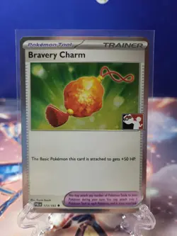 Pokemon TCG Prize Pack Series Bravery Charm 173/193 Holo Promo Play Stamp - Image 1