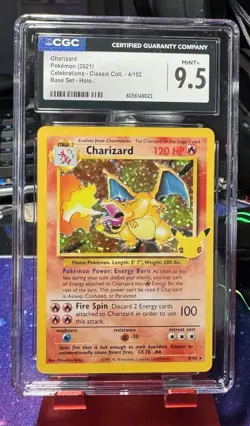 2021 Pokemon Celebrations Charizard Holo CGC 9.5 - Image 1