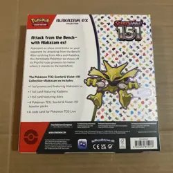 Pokemon 151 Scarlet & Violet Alakazam ex Collection Booster Box TCG Sealed - Image 2