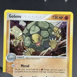 Pokemon TCG Golem EX Legend Maker Holo Rare 6/92 NM - Image 2