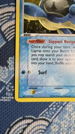 2006 POKEMON EX LEGEND MAKER #8/92 LAPRAS HOLO NEAR MINT CONDITION - Image 5