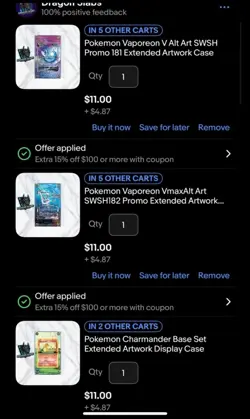 X10 Custom Pokemon Cases Bundle - Image 1