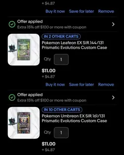 X10 Custom Pokemon Cases Bundle - Image 3