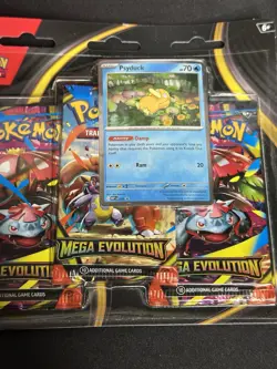 2x Pokemon TCG Mega Evolution 3 Pack Blister [Psyduck] - Image 3