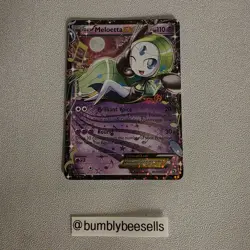 Pokemon TCG Meloetta EX RC11/RC25 Legendary Treasures Holo Radiant Collection - Image 1
