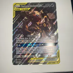 JUMBO Umbreon & Darkrai GX Tag Team Black Star Promo SM241 Pokemon Oversized NM - Image 1