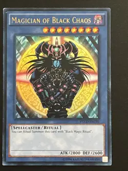 Magician of Black Chaos YGLD-ENC01 Yugi’s Legendary Decks Unlimited UltraRare LP - Image 1