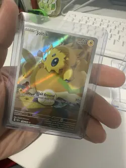 Pokemon TCG Joltik Paradox Rift Holo Card 196/182 Illustration Rare NM - Image 3