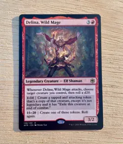 MTG: Card DELINA WILD MAGE AFR EN Wisnu Tan 2021 Wizards of the Coast 281 R/138 - Image 1