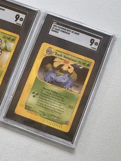 9 MINT Dark Ivysaur AND Dark Venusaur WINNER Best of Game PROMO Pokemon Cards - Image 2