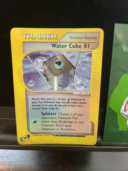 Pokemon Trainer Card Water Cube 01 140/147 Aquapolis REVERSE Holo 241🔥LP MP +🔥 - Image 1