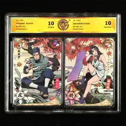 CCG 10/10 DIY Naruto CCG Card NR-MR-053 & 54 Sarutobi Asuma & SarutobiKurenai - Image 1