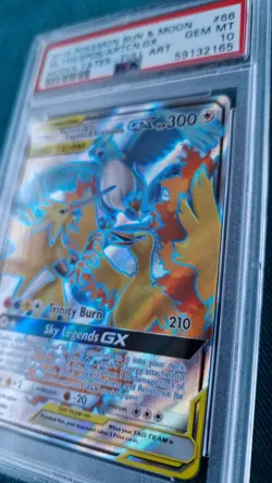 Pokemon Card Moltres & Zapdos & Articuno GX Full Art Hidden Fates 66/68 PSA 10 - Image 2