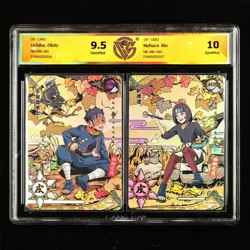 CCG 9.5/10 DIY Naruto CCG Card NR-MR-061&062 Uchiha Obito & Nohara Rin - Image 1