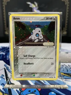 Pokemon Card Ex Legend Maker Aron 48/92 2006 Reverse Stamped Holo - Image 1