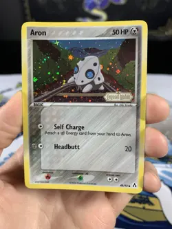 Pokemon Card Ex Legend Maker Aron 48/92 2006 Reverse Stamped Holo - Image 2