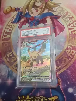 Pokemon Card Leafeon VMAX 205/203 Evolving Skies Alt Art PSA10 read description - Image 1
