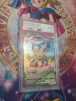 Pokemon Card Leafeon VMAX 205/203 Evolving Skies Alt Art PSA10 read description - Image 2