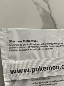 SEALED Pokemon General Mills 25th Anniversary Booster Pack - 3 Cards / 3-Pack - Image 3