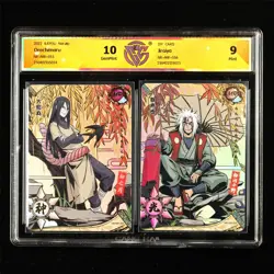 CCG Dual (Rating) 10/9 DIY Naruto CCG Card NR-MR-055&56 Orochimaru & Jiraiya - Image 1