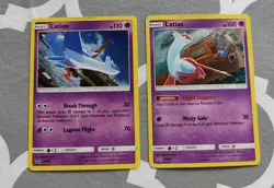 Latias & Latios SM88 & SM87 Sun & Moon Rare Holos Black Star Promo Pokemon Card - Image 1