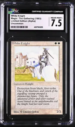 WHITE KNIGHT Alpha CGC 7.5 Vintage MTG [Nostalgium] - Image 1
