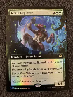 Magic MTG - Icetill Explorer (Extended Art ) Foil - Edge Of Eternities EOE - Image 1