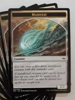 MTG (10) Manifest Token - Fate Reforged - FRF004 -W31 - Image 2