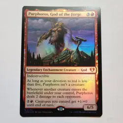 Magic the Gathering - Purphoros, God of the Forge (Foil) - Commander Masters NM - Image 1