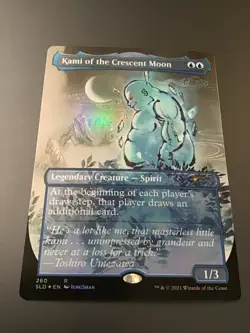 MTG Secret Lair #260 Kami of the Crescent Moon Borderless Foil LP - Image 1
