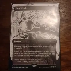 MTG Spider-Man FATAL PUSH 7014 SECRET LAIR DROP NONFOIL SKETCH - Image 1