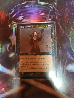 SIGNED FOIL MTG Bog Initiate rk post - Image 1