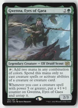 MTG - Gwenna, Eyes of Gaea R The Brothers' War 185 LP-NM - Image 1