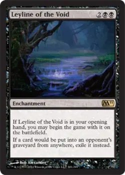 MTG - Leyline of the Void - Magic 2011 - NM, English Magic FLAT RATE SHIP - Image 1